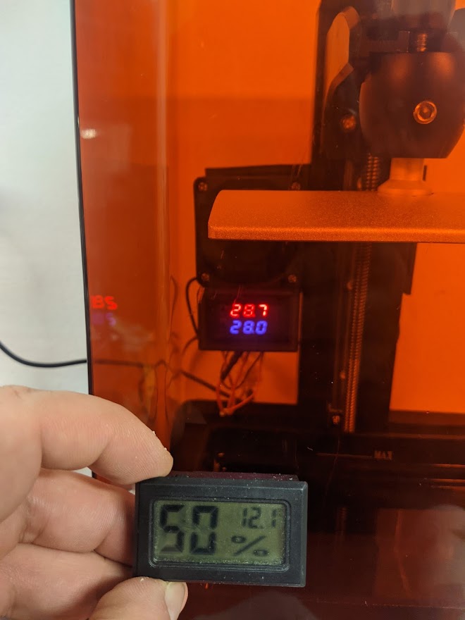Temperatura garage vs stampante