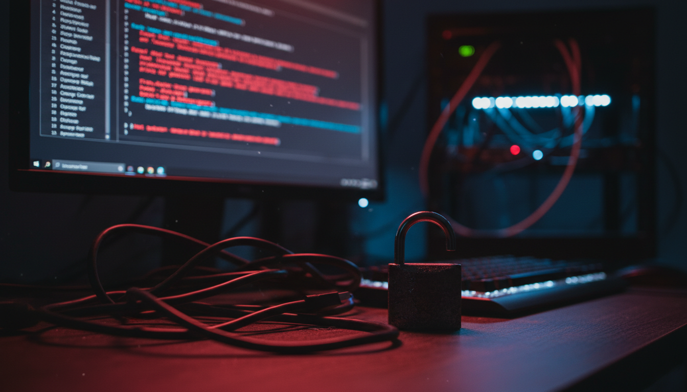 Illustrazione di un file .git/config compromesso che attacca un coding agent AI