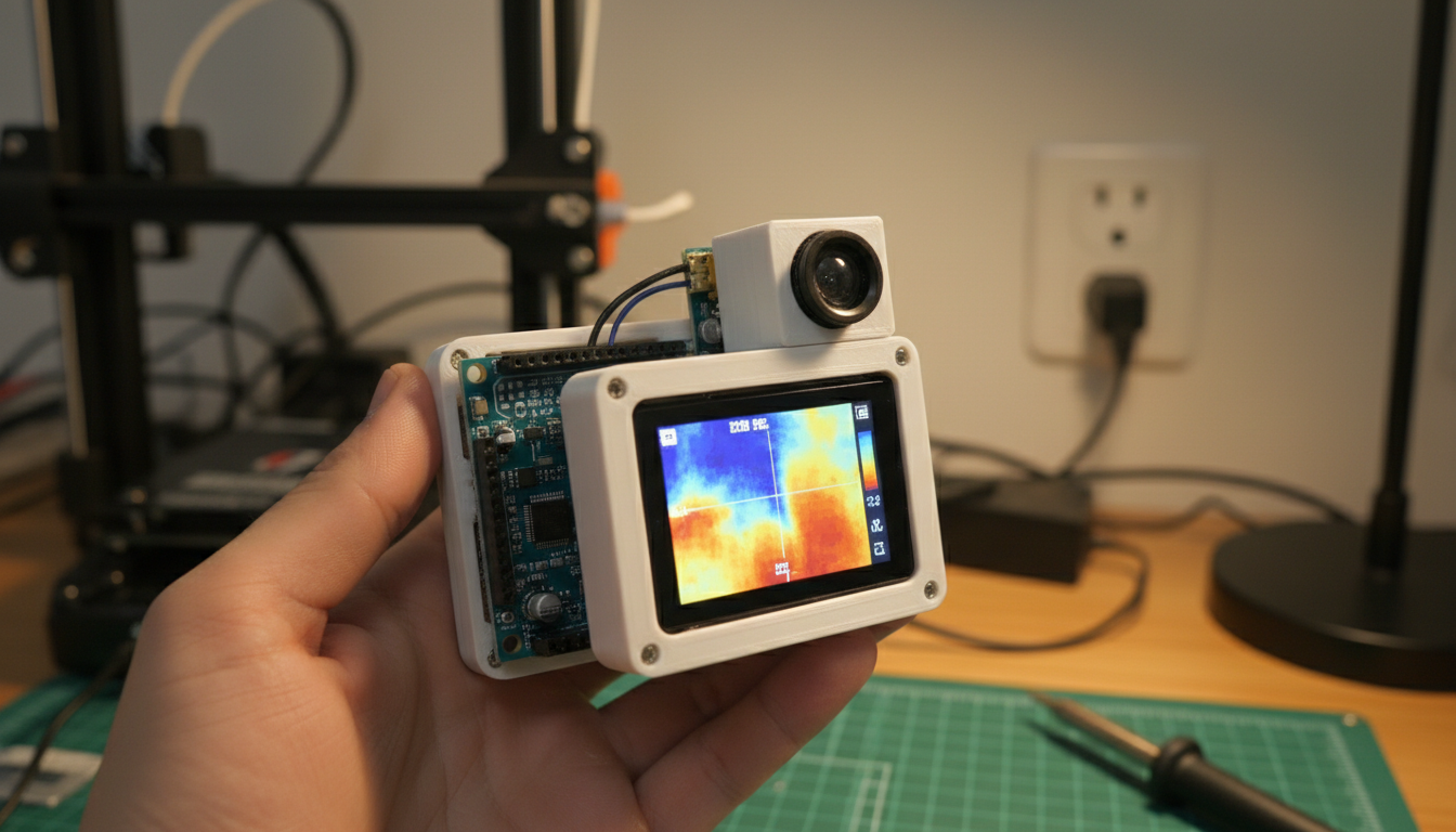 Termocamera fai-da-te con Arduino UNO R4 e sensore infrarossi MLX90640