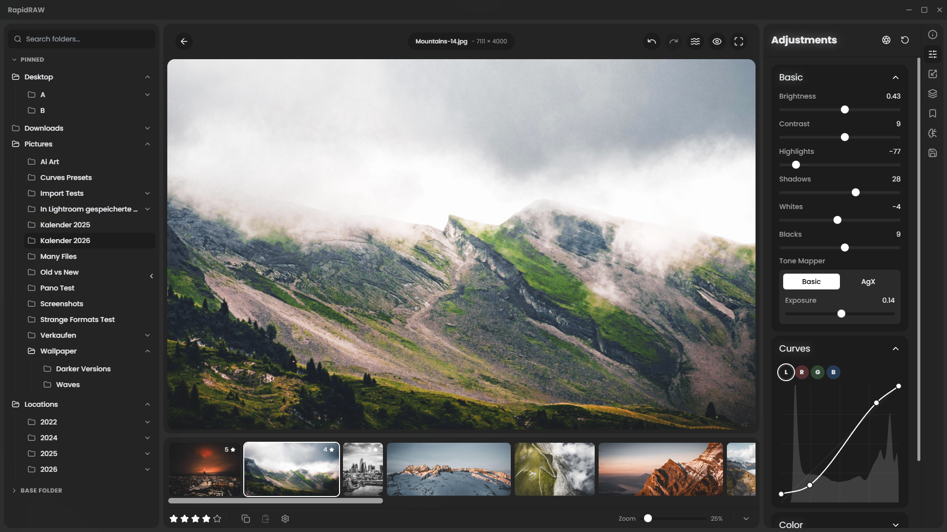 RapidRAW editor RAW open source
